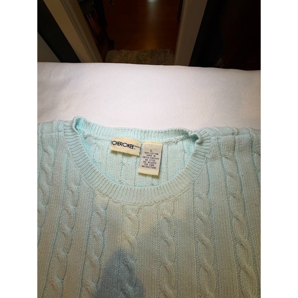 Women's 80's 100% Cotton Sweater by Cherokee - Size Large